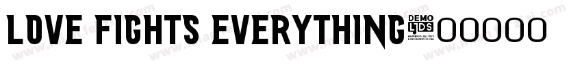Love fights everything字体转换